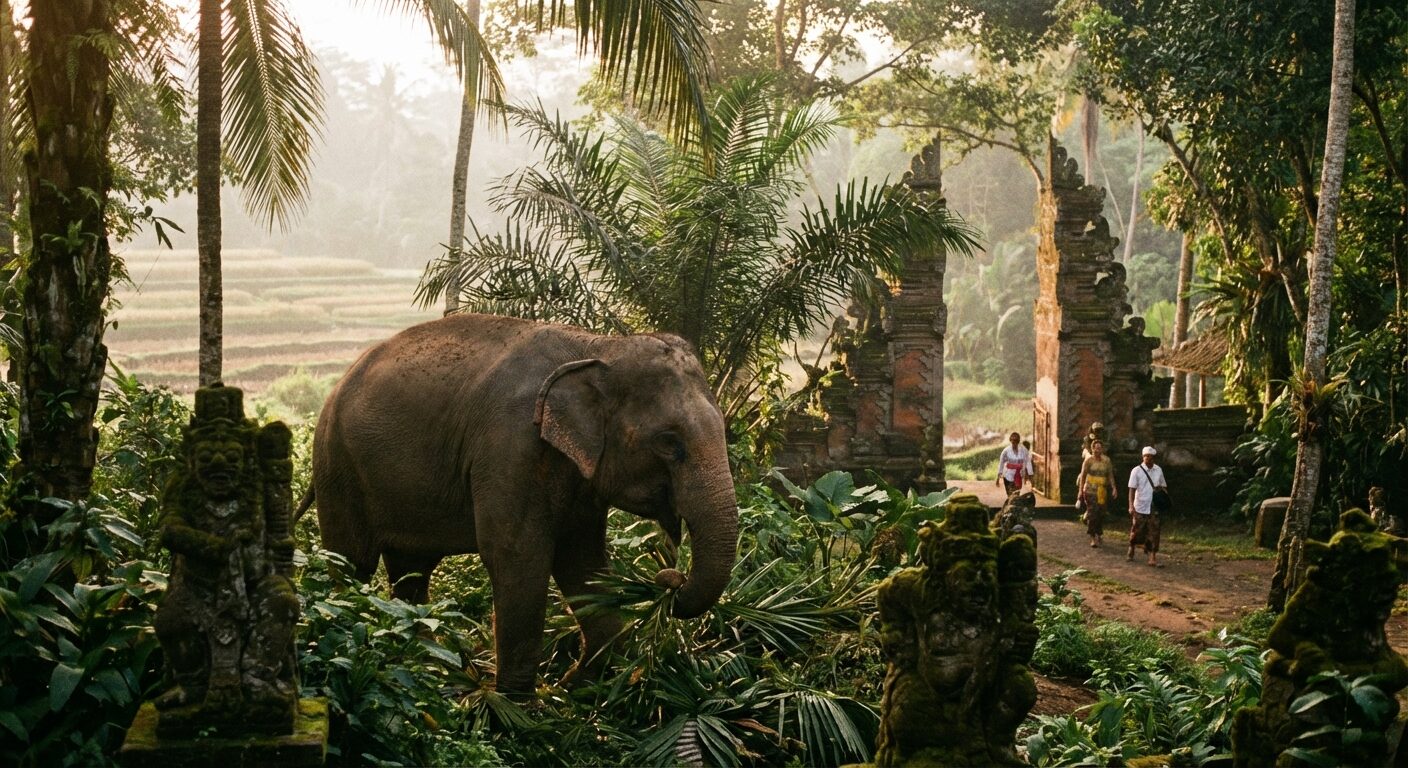 Bali Elefanten Safaripark: Elefanten hautnah
